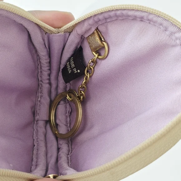 Coach Round Wristlet Key Holder Coin‎ Pouch Bag Charm